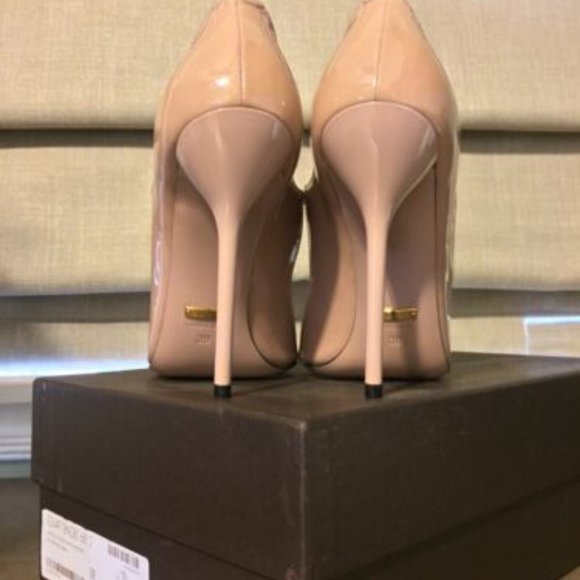 Gucci 4.5 inch pumps size 38 (7.5), patent-leather nude - Picture 4 of 5